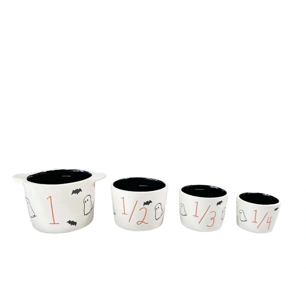 NEW VHTF RAE DUNN/PEANUTS Halloween Measuring Cup Set/4 🎃🎃🎃
